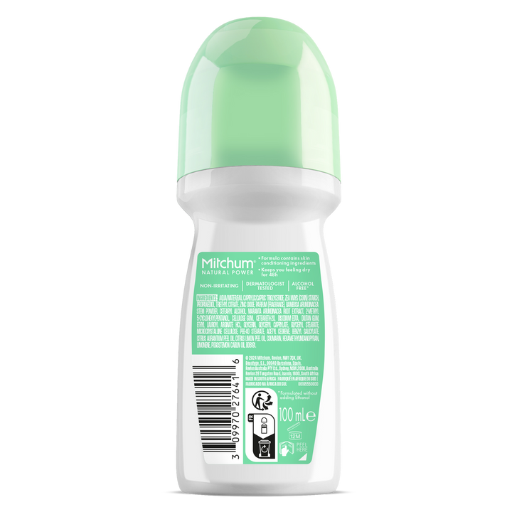 MITCHUM Women 48H Natural Power Roll-On Coconut 100ml