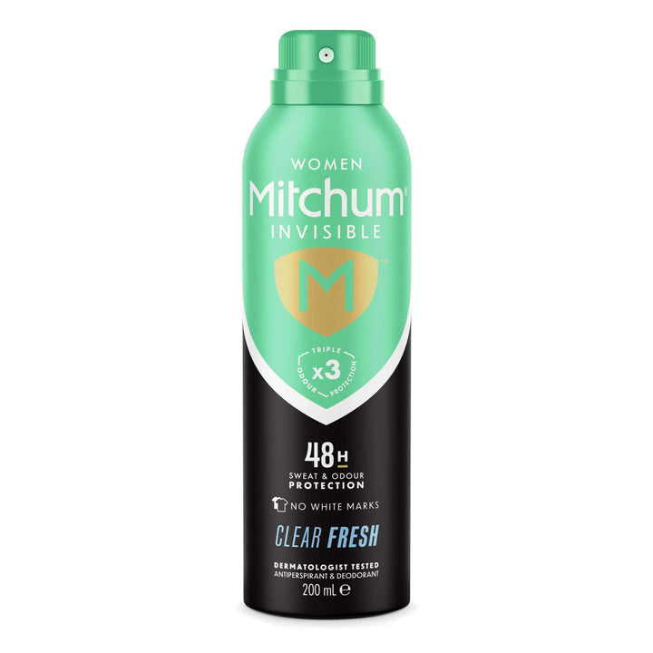 MITCHUM Women 48H Aerosol Clear Fresh Invisible 200ml