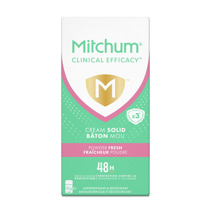 MITCHUM Women 48H Clinical Efficacy Soft Solid Powder Fresh 45gr