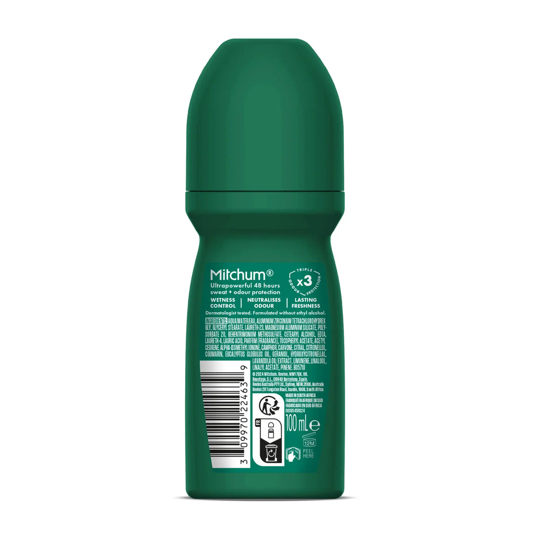 MITCHUM Men 48H Roll-On Pure Energy Invisible 100ml