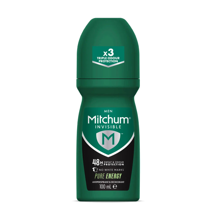 MITCHUM Men 48H Roll-On Pure Energy Invisible 100ml